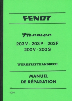 Werkstatthandbuch für Fendt Typ Farmer 200er Serie